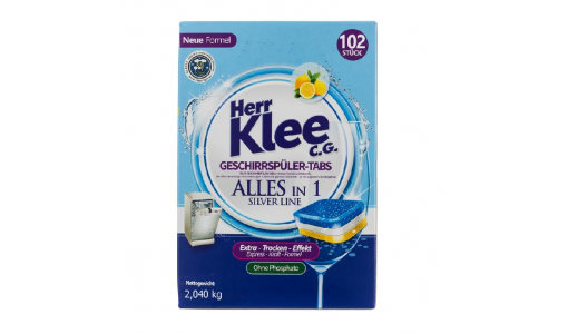 Таблетки для посудомоечной машины Klee 2,04 кг (90+12 шт)